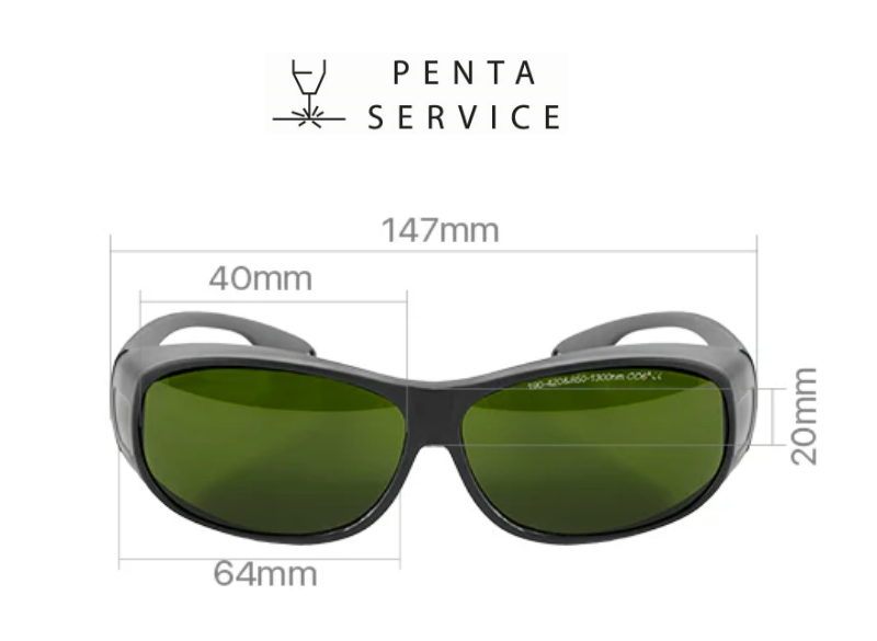 Защитные очки для лазера (190-420нм/850-1300нм OD6)